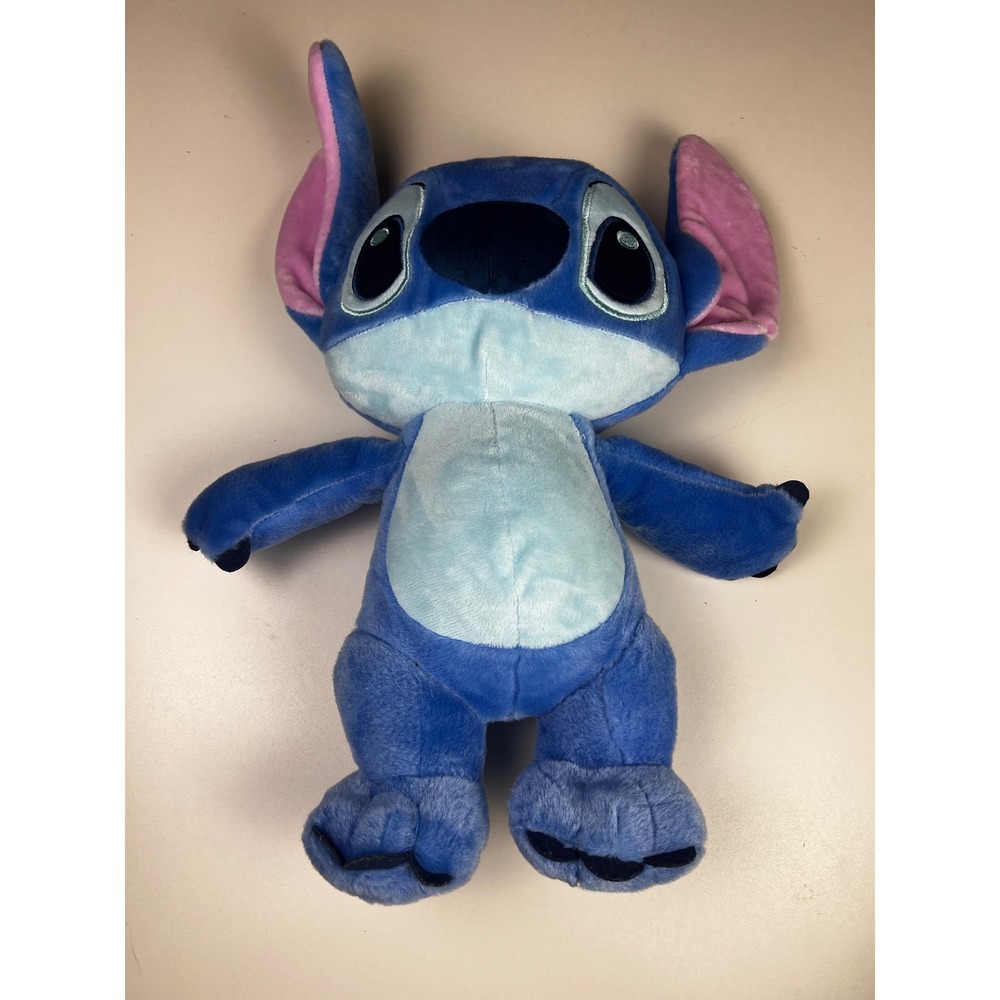 Disney Baby Stitch Plush Stuffed Animal Blue Pink Ears Large